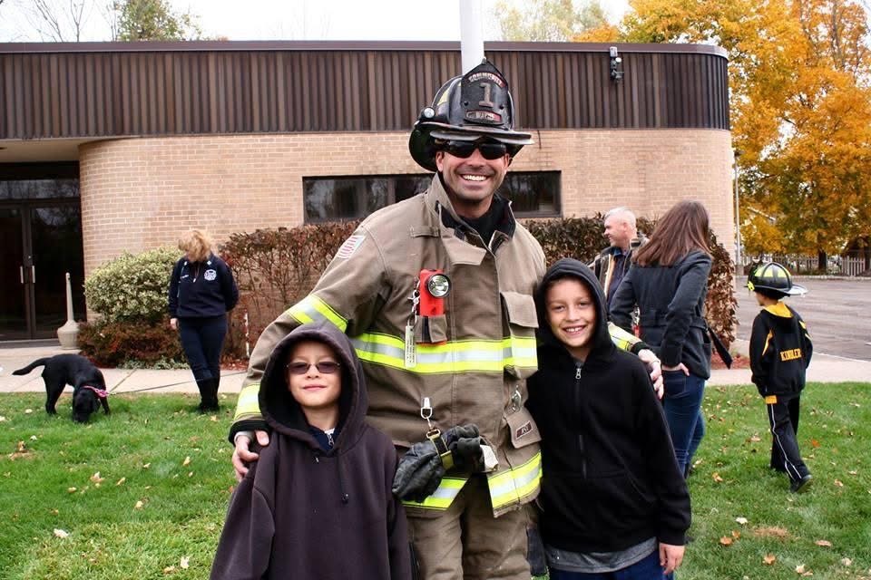 Keith in full firefighter gear — the experience he brings to every job